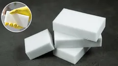 Co melaminová houba čistí a k čemu ji nelze použít?